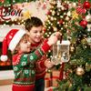 Christmas Stocking Ornament Money Holder, Clear Cash Gift Clip for Tree Reusable Storage Pendant Hanging Decor, Transparent Bill Display Giving Unique