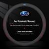 Car Steering Wheel Cover Perforated Anti-slip Wrap Protector For Subaru Crosstrek Forester Outback Impreza BRZ WRX Valve Cap