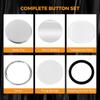 Blank Mirror Badge Button Parts 58MM, Badges Pin Maker Machine Supplies DIY Portable Pocket Mirror Button Maker Parts 50/100Pcs
