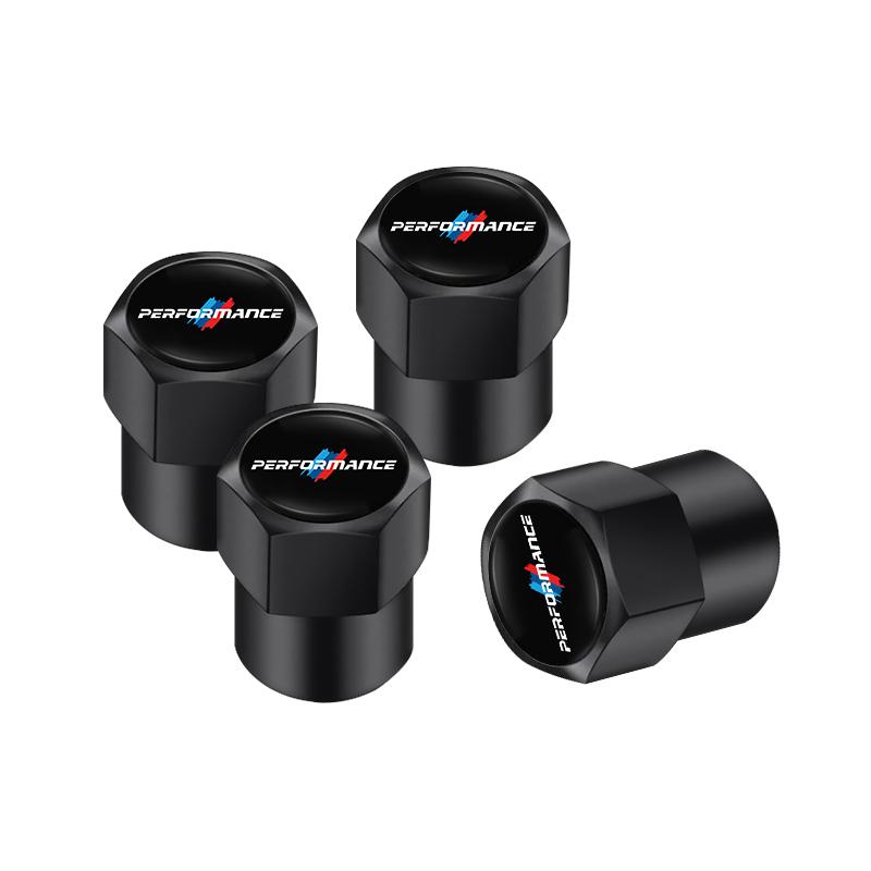NTSM5 4Pcs Motorcycle sticker/3D Metal Tire Valve Cap Car Tyre Air Stem Cover For BMW M E46 E90 E60 F30 F10 E39 E36 F20 G20 G30 E92 X5