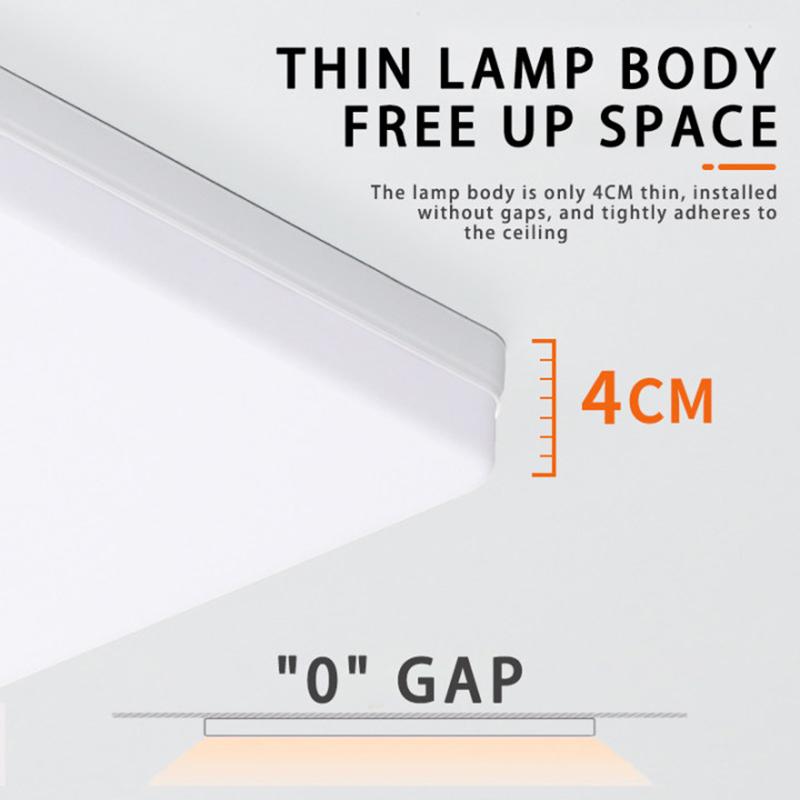 Xiaomi Square LED Ceiling Light 85-265V Energy-saving and High Brightness Bedroom Lighting 48W36W24W18W Living Room Balcony Lamp