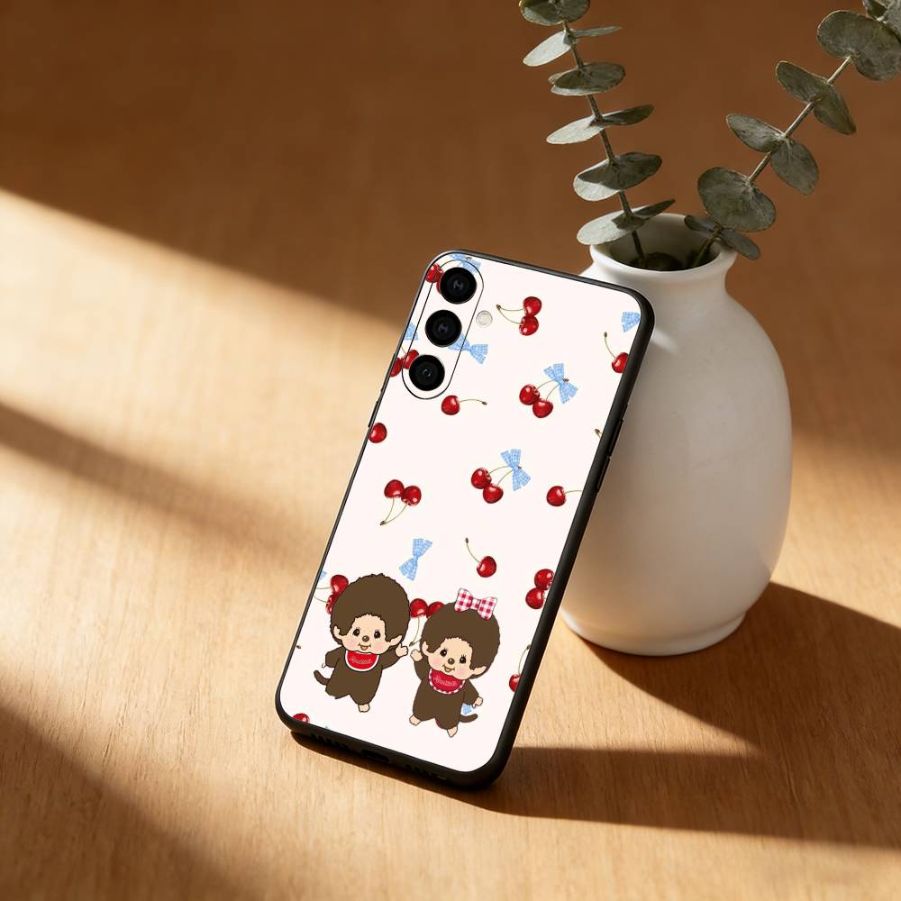 Cartoon M-Monchhichis Phone Case For Samsung Galaxy A20,21s,22,31,32,52,53,72,73,80,91 Soft Black Shell
