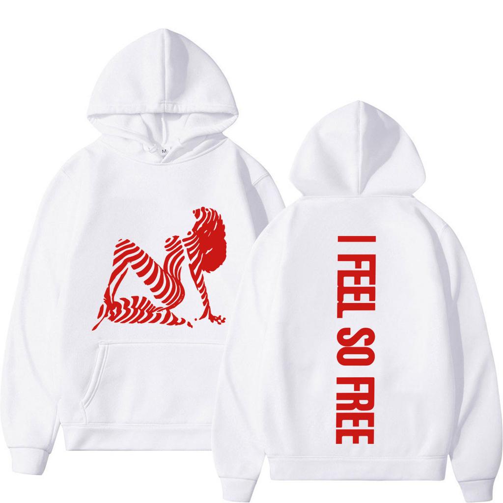 Madonna I Feel So Free Album Tour 2026 Graphic Hoodie Unisex Fashion Sweatshirts Loose Casual Aesthetic Trend Pullover Tops