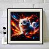 New Arrival 5D DIY Full Circle Diamond Painting "Kitten" Embroidery Cross Stitch Home Decor Gift