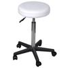 VidaXL White Office Stool Stool with Wheels Office Chair Home 240470