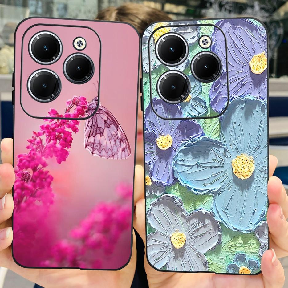 Чехол для Infinix Hot 40 Pro X6837 Милый Модный Чехол Мягкий Силиконовый Чехол для Телефона Для Infinix Hot 40i Hot40 Pro Hot40i Чехлы Бампер