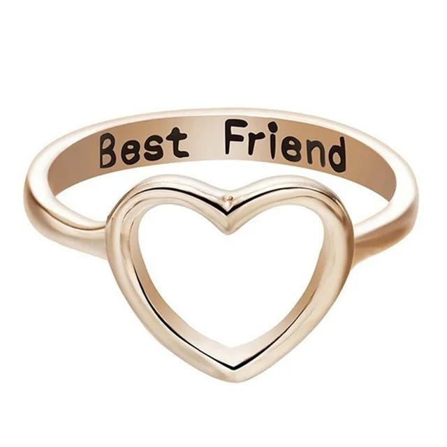 Кольцо BFF 2026 года для подростка, милое, в стиле аниме, парное, открывающееся кольцо для женщины, мужчины, украшение, подарок другу на день рождения, на вечеринку