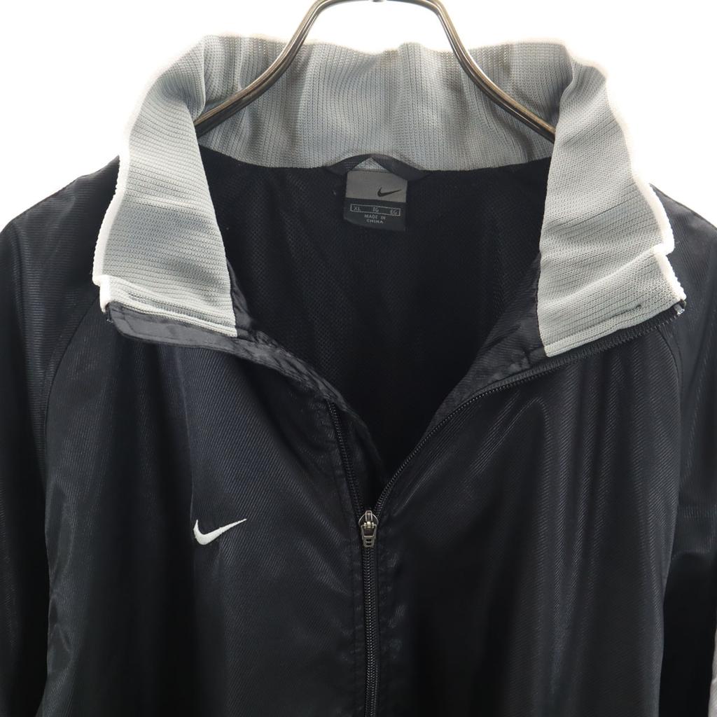 Nike Тренировочная куртка на молнии Набор XL черная Сетчатая подкладка Мужская Б/у