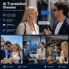 For AI Smart Translation Glasses Magnetic Charging Multi-Control Wireless Calling Real-time Translation Music Playback Hi-Fi