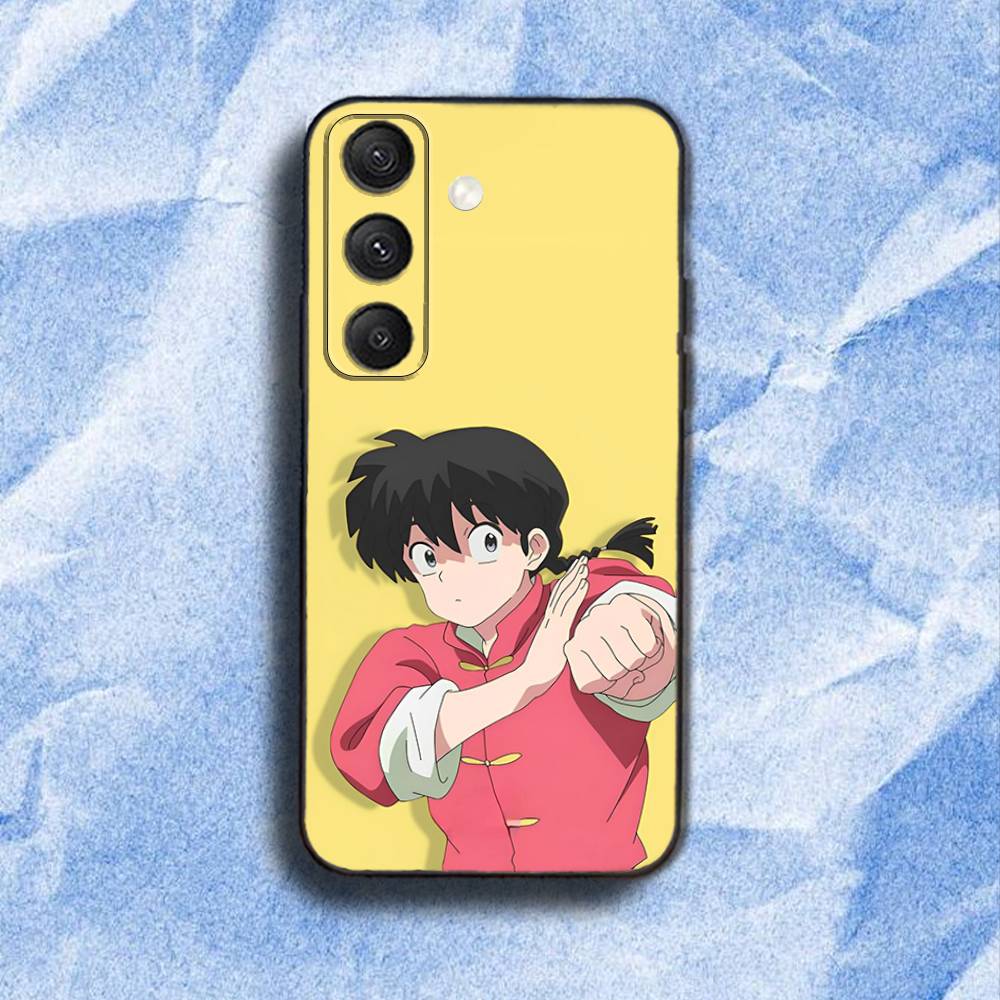 COOL Ranma 1 2 Phone Case For Samsung S 25,24,23,22,30,21,10,9,Ultra,Plus,Lite,FE,4,5G Black Soft Case