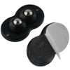 4Pcs Stainless Steel Mini Caster Wheels Black Appliance Wheels Paste Mini Roller  Furniture Box