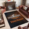 Harley-davidson Motorcycles Personalized Text Carpet Design for Bedrooms Living Rooms Kitchen Hallway Anti-slip Rug Anime Office Decor