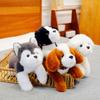 Cute Dog Plush Husky Doll Lying Down Dog Animal Doll Children's Gift Soothing Doll