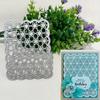 1 шт. Металлический трафарет для вырубки фона с цветочным узором для скрапбукинга, фотоальбома, тиснения бумаги, открыток, поделок