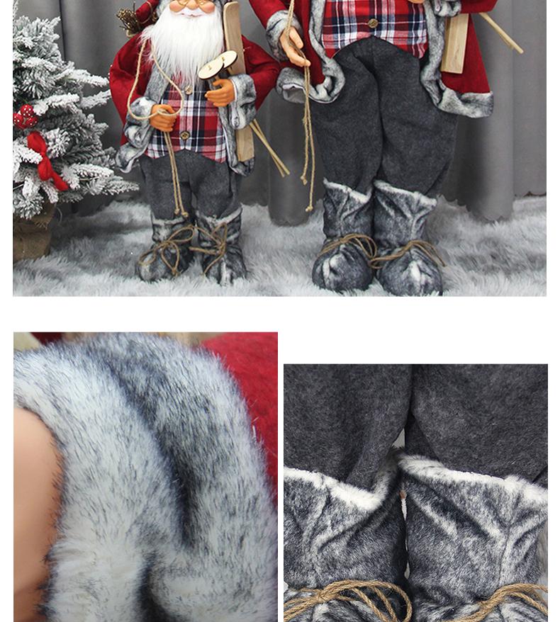 Santa Claus Figurine Christmas Decoration: Standing Old Man Doll