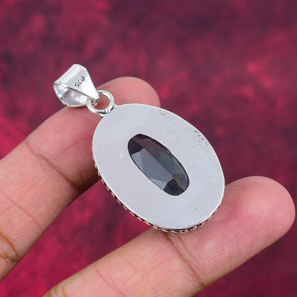 Подвеска Aqua Apatite, кулон из стерлингового серебра 925 пробы, ювелирные изделия ручной работы с драгоценными камнями, подарки для жены, абсолютно новый кулон