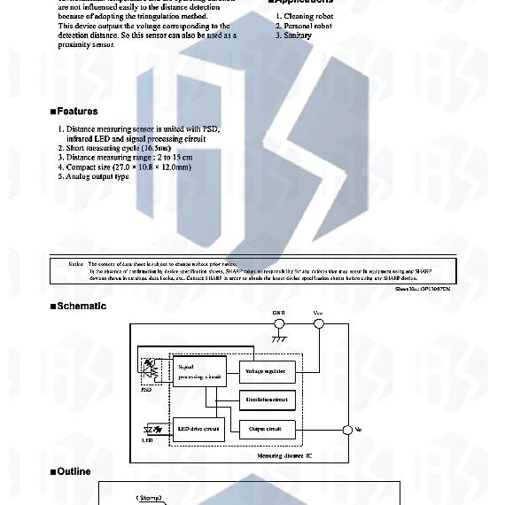 GP2Y0A51SK0F Высокоточный инфракрасный датчик расстояния с интерфейсом I2C для Arduino – Диапазон 2-15 см