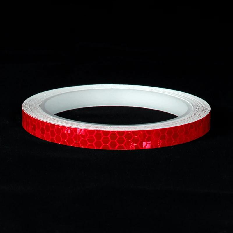 8M Универсальные светоотражающие цветные наклейки для кузова автомобиля, предотвращающие столкновения, наклейки на обод колеса мотоцикла, аксессуары