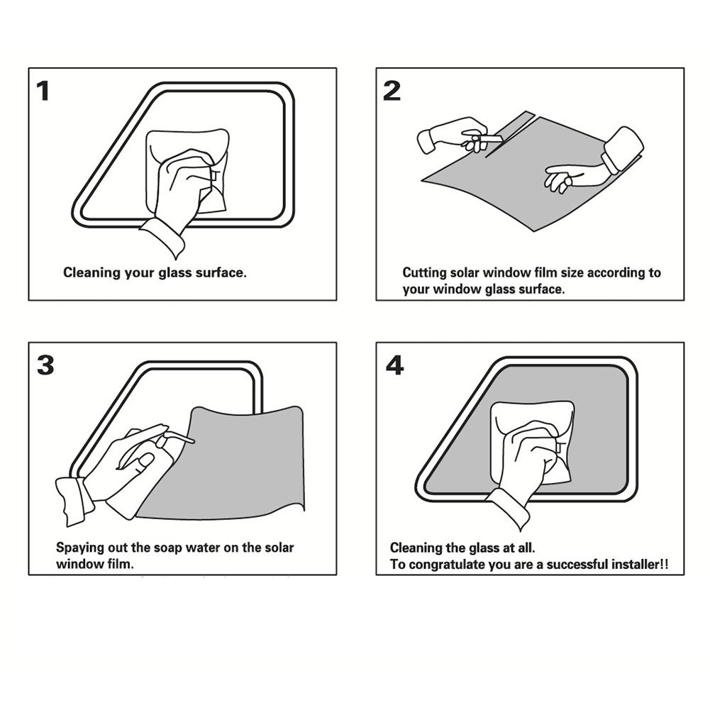 Film Glass Sticker Sun Shade Film For Car UV Protector Foils Sticker Solar Films 1m 1/5/15/25/35/50 Percent VLT