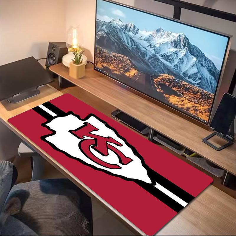 Kansas City Chiefs2 Print  Cushion Non-slip Laptop Tablet Big Mousepad XXL Mat Mini PC Playmat With Lock edge