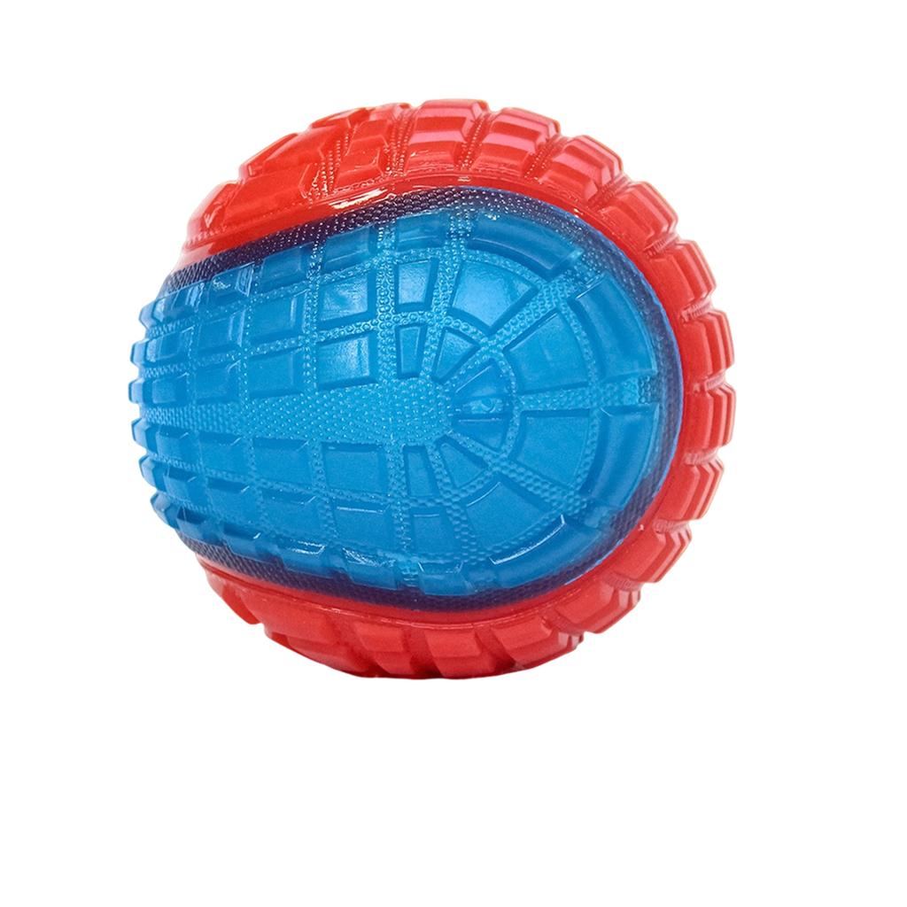 Светящийся в темноте мяч с издающим звук, высокая эластичность, интерактивная игрушка для питомцев