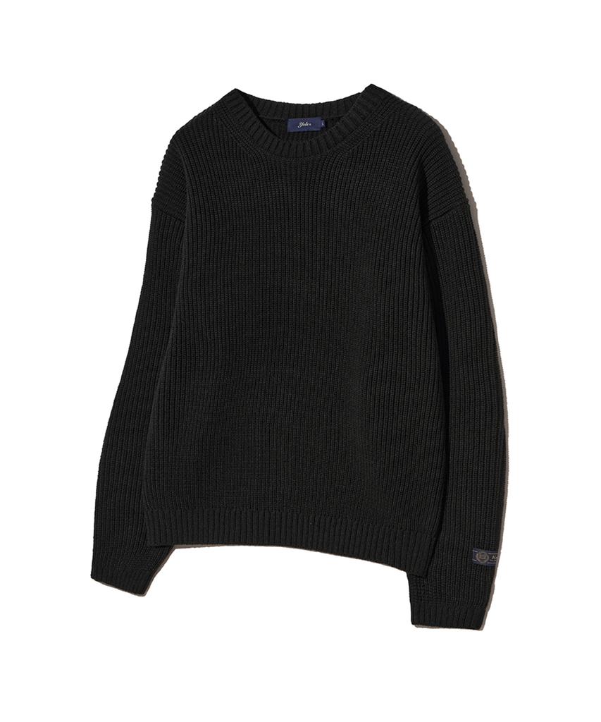YALE Cozy Round Knit_Black