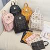 Printed Backpack Two-piece Student Satchel Korean Girls Backpack