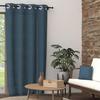 Pure Cotton Eyelet Curtain 135x250 Cm PANAMA Duck Blue, by Soleil d'Ocre