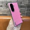 Для Samsung Z Fold 7 6 5 4 3 Роскошный Тонкий Чехол-Бампер с Принтом под Крокодила, Противоударный, Защита от Падений, Зеркальная Крышка-Подставка