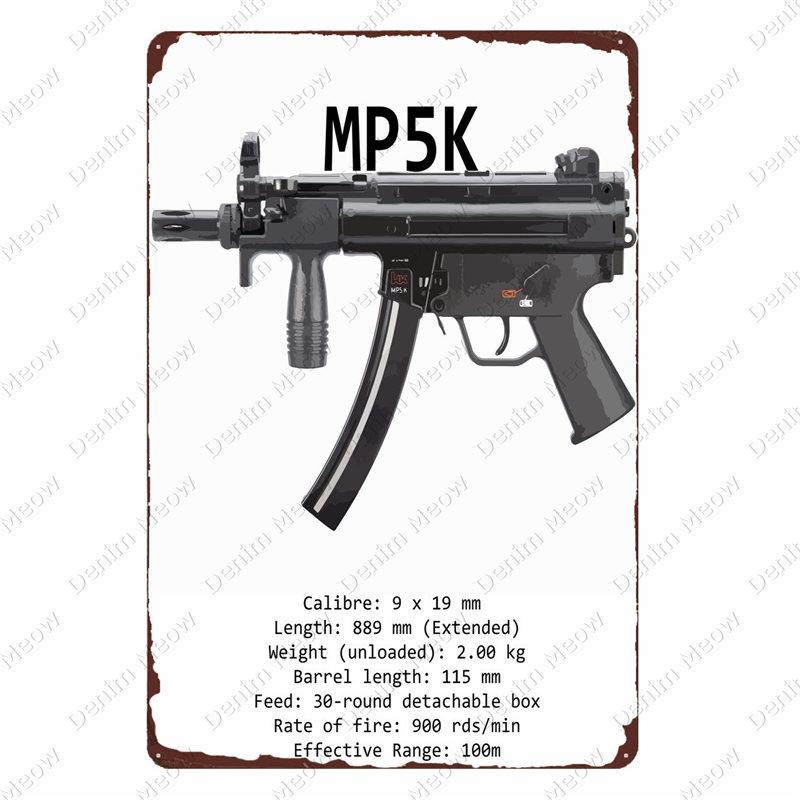 Винтажная металлическая табличка Узи, Плакат, Бар, Клуб, Кафе, Декоративная тарелка для комнаты, Жестяная картина с изображением винтовки, Для военных фанатов, Настенные наклейки