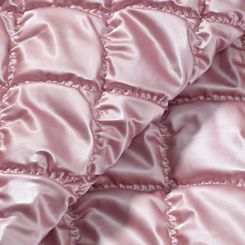 Матовая стеганая ткань из ПУ кожи с ультразвуковым тиснением, стеганая хлопковая композитная ткань для одежды, багажа, ширина 137 см