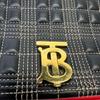 [Pre-Owned] Lola Bag TB Logo Quilted Three-Color Lambskin Metal Chain Shoulder Crossbody Bag Small - Very Good #KOQILV