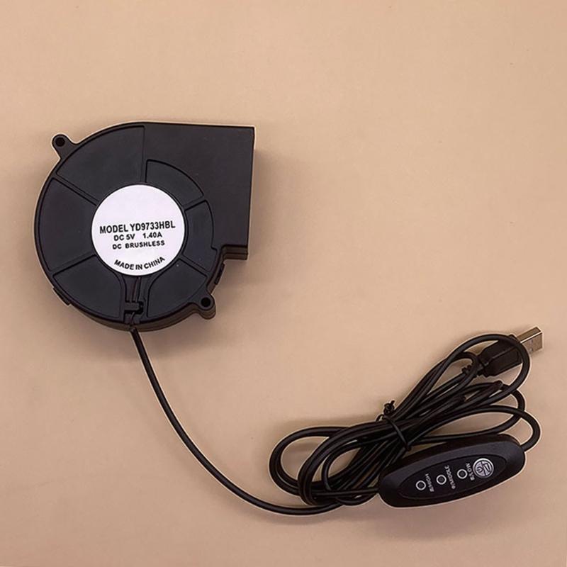 Adjustable Speed Portable 9733 Blower Cooling Fan For Computer And Fire Starter 5V USB Powered 3D Printer Home Appliance