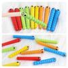 Montessori Educational Wooden Toys Wand Worms For Catch Worm Game Strawberry Grasping Baby Wooden Children Toys Accessories