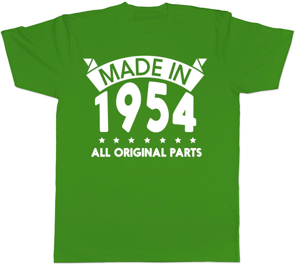 Made in 1954 All Original Parts Birthday Unisexs Short Sleeve TShirt