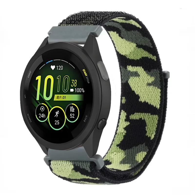 Плетеный нейлоновый ремешок-петля 20 мм 22 мм для Garmin Forerunner 165 55 965 265 255 955 Venu 3 Браслет Garmin Active/Vivoactive 5