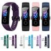 Ремешок для Honor Band 5 4, цветной, из мягкого силикона, сменный ремешок для умного браслета Huawei Honor Band 5 4