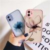 Простой чехол для телефона с цветком ромашки для iPhone 15 13 12 11 Pro Max 16 14 Plus 12 13 Mini XS X XR 7 8 Plus SE2 Ударопрочные задние крышки