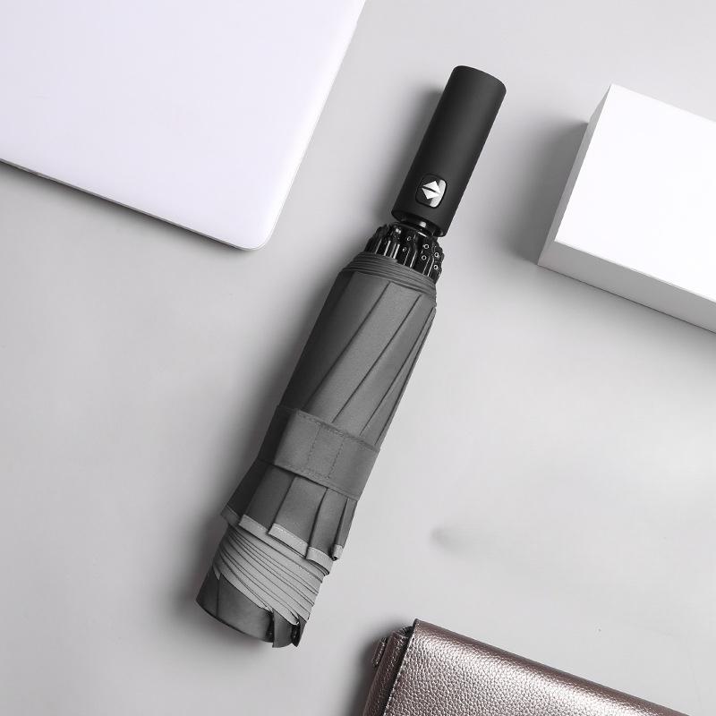 Солнцезащитный водонепроницаемый полностью автоматический зонт Ten Bone для автомобилей, трехкратный обратный зонт, складной для мужчин и женщин, деловой