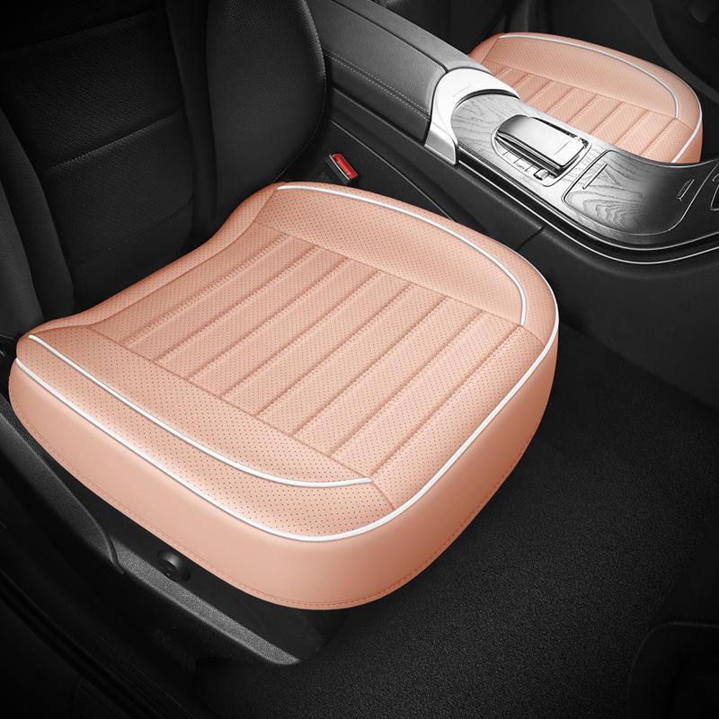 Комплект кожаных чехлов для автомобильных сидений 3D, цельный, без спинки, дышащий, универсальный, подходит для всех сезонов, маленький размер
