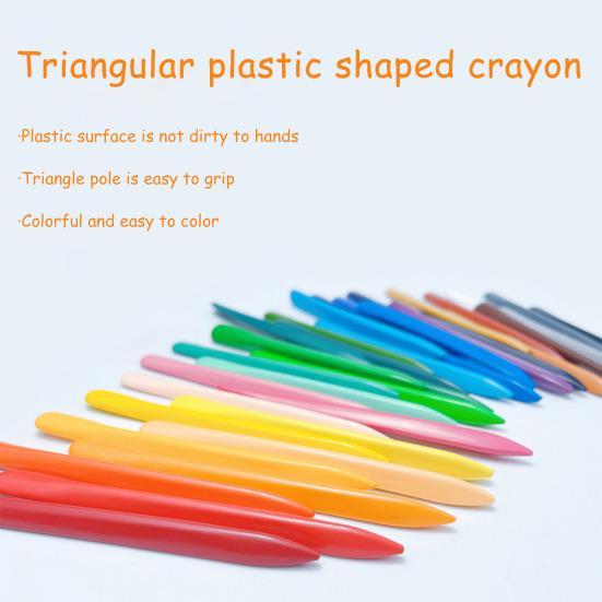 12/24/36 шт. цветных мелков для малышей, моющиеся, треугольные, большие цветные мелки для детей возрастом 45755, безопасные