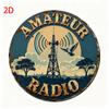 Retro Ham Radio Wall Art: Easy Installation & Weather-Resistant for Indoor/Outdoor Use