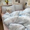 Bedding, Cotton, Pure Cotton Thickened Simple Quilt Cover, Bed Sheet Quilt Cover, Bed Hat, Student Dormitory