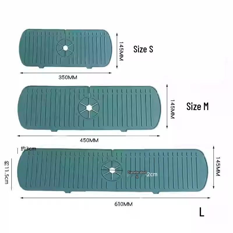 Силиконовый брызговик: Многофункциональный коврик для слива воды с крана и коврик для воды для умывальника