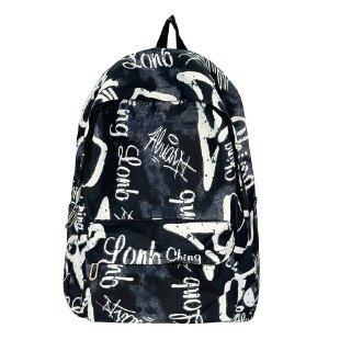 TS JYL laptop bag,Women Student Backpack Korean Style Solid Color Simple Junior High Bag