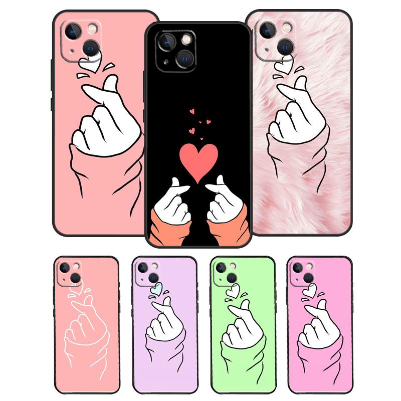 Kpop Сердце Рукой Пальцами Чехол Для Honor Magic 8 Pro 6 5 7 Lite Для Honor 200 400 50 70 90 X8b X9a X9b X9c X9d Win RT