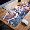 Игровой Аниме Honkai Star Rail Марч 7-е Коврик для Мыши Большой Коврик для Клавиатуры и Стола Игровой Коврик для Мыши с Заблокированным Краем Нескользящий Коврик