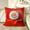 Food BBurger KKing Cushion Cover Pillow Case Antidustmite Pillowcase Silky Short Plush Sofa Cushion Cover hot