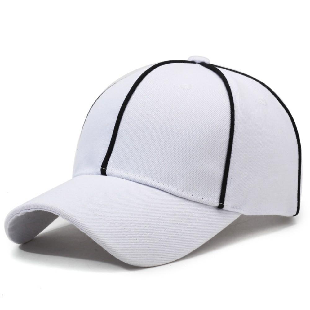 Adjustable Professional Referee Baseball Cap Black / White Peak Cap for Soccer Match Women
