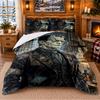 Frankenstein's Monster Pattern Bedding 3Pcs Set Bed Sheet And Pillowcases For Indoor Bedroom